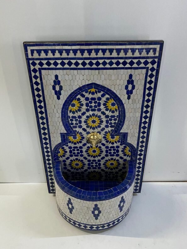 Handmade Mosaic Fountain Outdoor & Indoor - Mosaic Fountain Art - Moroccan Fountain - Water Fountain Outdoor - Image 4
