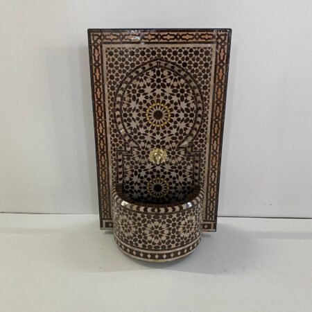 outdoor fountain for Garden Decor - Moroccan Fountain - Handmade Mosaic Fountain - Tiles Mosaic Water -