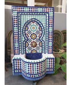 Moroccan Mosaic Fountain, indoor and outdoor fountain, Fountain for garden art, fountain