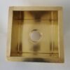Handmade 400mm x 400mm Outdoor Unlaquered Brass Sink