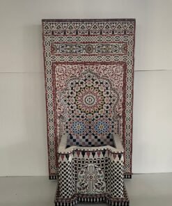 Moroccan Foutain Garden and indoor - Water Fountain Outdoor - Mid Century Mosaic Fountain