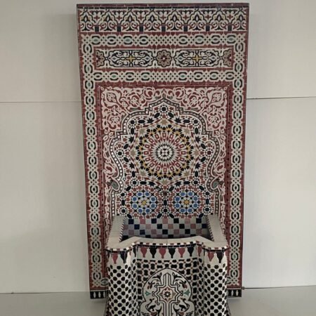 Moroccan Foutain Garden and indoor - Water Fountain Outdoor - Mid Century Mosaic Fountain