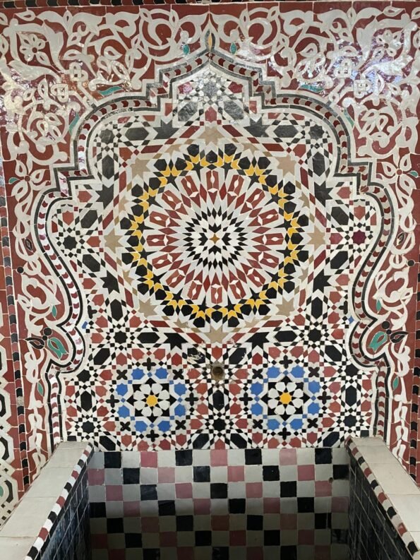 Moroccan Foutain Garden and indoor - Water Fountain Outdoor - Mid Century Mosaic Fountain - Image 2