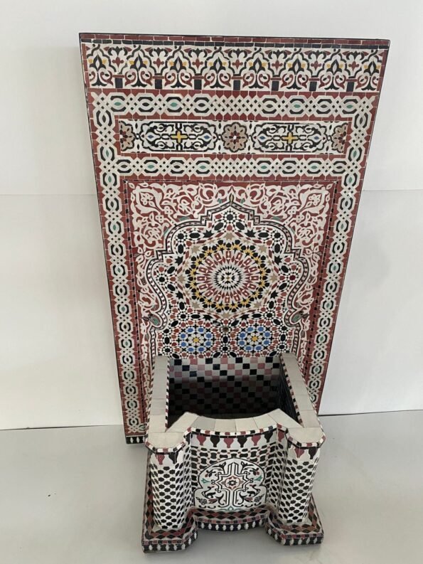 Moroccan Foutain Garden and indoor - Water Fountain Outdoor - Mid Century Mosaic Fountain - Image 4