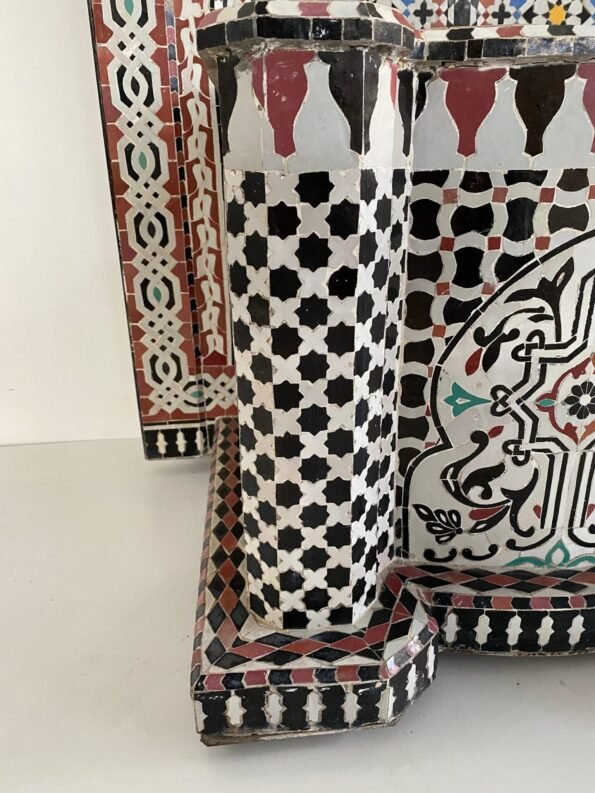 Moroccan Foutain Garden and indoor - Water Fountain Outdoor - Mid Century Mosaic Fountain - Image 8