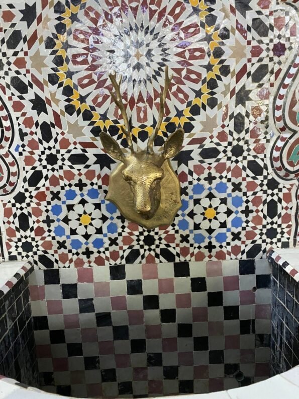 Moroccan Foutain Garden and indoor - Water Fountain Outdoor - Mid Century Mosaic Fountain - Image 7