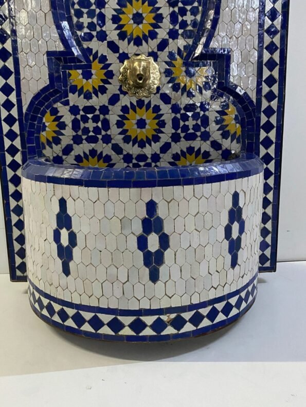 Handmade Mosaic Fountain Outdoor & Indoor - Mosaic Fountain Art - Moroccan Fountain - Water Fountain Outdoor - Image 5