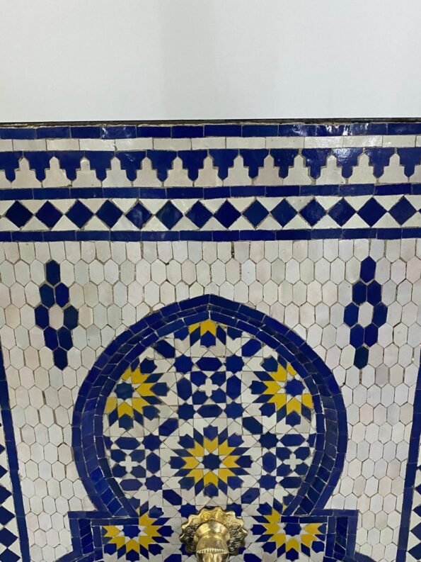 Handmade Mosaic Fountain Outdoor & Indoor - Mosaic Fountain Art - Moroccan Fountain - Water Fountain Outdoor - Image 8