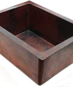 Unlacquered Handmade Moroccan Brass Kitchen Sink With Customizable Sizes