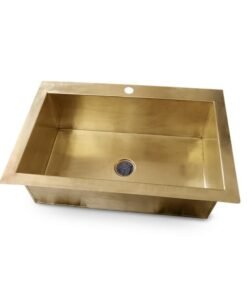 Custom made 28 x 20 x 8 inches Brass Kitchen Sink