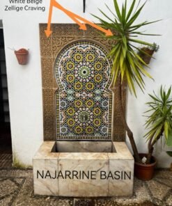 Custom Made 160 x 100 x 60 cm Zellige Fountain For Richard