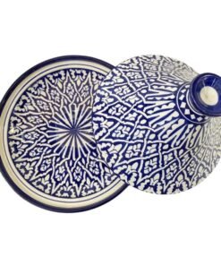 Handmade Moroccan ceramic tagine