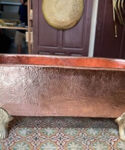 Antique Copper Bathtub, Copper Slipper Bath, Bathroom Tub In Solid Copper | 100% Copper Handmade Bathtub