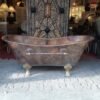 Antique copper bathtub