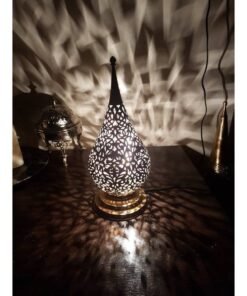Bedside Lamp - Copper Lampshade - Home Decor - Hurricane Light - Brass Light Fixture - Modern Lighting