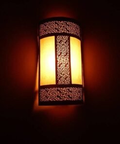 Wall Lamp - Moroccan Sconce - Hanging Wall Light - Boho Lighting - Modern Lighting - Art Deco Lamp - Metal Wall Lamp - Brass Wall Light