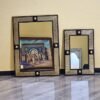 Designer Mirror, Moroccan Style, Made form Wood and Brass,