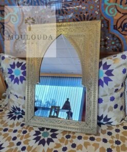 Moroccan Mirror, Floor Mirror, Brass Mirror, Art deco Mirror, 3 sizes and 2 colors available