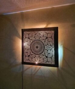 Square Wall Lamp, Ceiling light, Moroccan Lighting, Art Deco Design, Handmade By Master