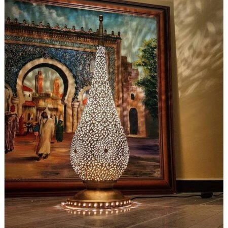 Handmade Floor lamp, Vintage lamp, Table Lamp, Moroccan lamp, Floor lamp, Desk Lamp, Designer lamp, Boho Lighting, 4 Colors available