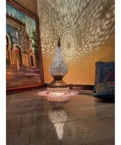 Art Floor lamp, Table Lamp, Moroccan lamp, Floor lamp, Desk Lamp, Designer lamp, Boho Lighting, 2 Sizes and 4 Colors available