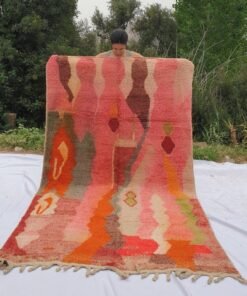 IRJOU | 8'6x5'2 Ft | 2,60x1,60 m | Moroccan Colorful Rug | 100% wool handmade