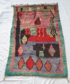 ITAN | 8x5 Ft | 2,5x1,5 m | Moroccan Colorful Rug | 100% wool handmade
