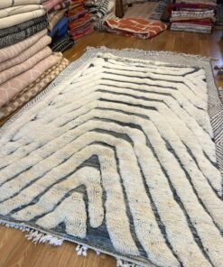 JBEN (Ultra Fluffy Beni rug) | 9x6 Ft | Moroccan Beni Mrirt Rug | 100% wool handmade