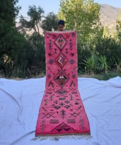 KAIDA Runner | 10'4x2'5 Ft | 3,17x0,77 m | Moroccan Colorful Rug | 100% wool handmade