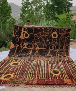 KARFYA | Boujaad Rug 13x10 Ft 4x3 M | 100% wool handmade in Morocco