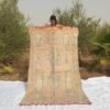 KHAFYA | 8'5x5' Ft | 2,5x1,5 m | Moroccan VINTAGE STYLE Colorful Rug | 100% wool handmade