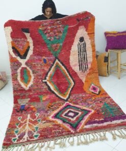 KHATWA | 8'7x5'7 Ft | 2,66x1,73 m | Moroccan Colorful Rug | 100% wool handmade