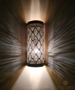 Moroccan Brass Wall Lamp Sconce - SET OF 2