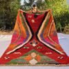 LEBZAR | 7x10 Ft | 3x2 m | Moroccan Colorful Rug | 100% wool handmade