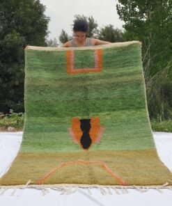 LILAT | 7'5x5'5 Ft | 2,5x1,5 m | Moroccan Colorful Rug | 100% wool handmade