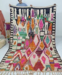 MABILA | Moroccan Rug Boujaad | 10'2x6'8 Ft | 3x2 m | 100% wool handmade