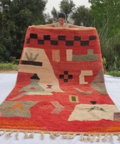 MANISMA | 10x6'5 Ft | 3x2 m | Moroccan Colorful Rug | 100% wool handmade