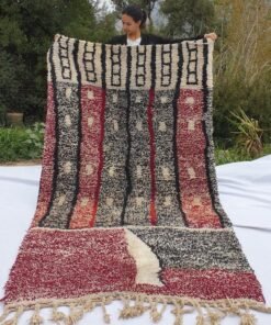 MELGHIGHA | 8'5x5 Ft | 2,5x1,5 m | Moroccan Colorful Rug | 100% wool handmade