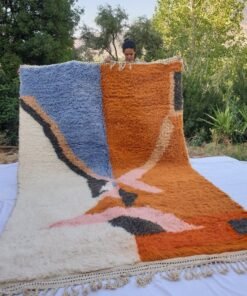 MIGNA | 11x7'4 Ft | 3,34x2,25 m | Moroccan Beni Ourain Rug | 100% wool handmade