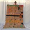 MILWI | 7'7x4'8 Ft | 2,37x1,47 m | Moroccan Colorful Rug | 100% wool handmade