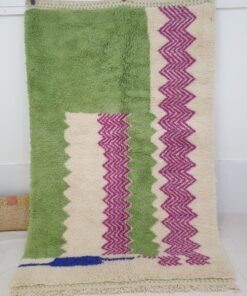 Moroccan Beni Ourain Rug | 8'3x5'2 Ft | 2,52x1,60 m | JANA | 100% wool handmade
