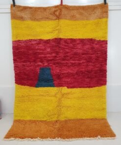 Moroccan Beni Ourain Rug | 8x5'4 Ft | 2,43x1,65 m | SAHARA | 100% wool handmade