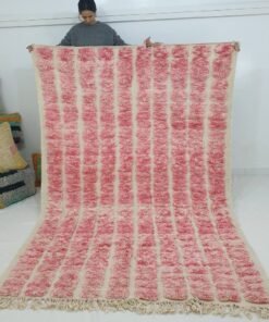 Moroccan Beni Ourain Rug | BAGHRIR | 9'5" x 6'5" Ft | 2,9x2 m | 100% wool handmade