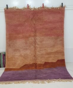 Moroccan Beni rug Ultra Soft & Thick | 9'4x6'6 Ft | 2,88x2,02 m | LAVME | Moroccan Colorful Beni Mrirt Rug | 100% wool handmade