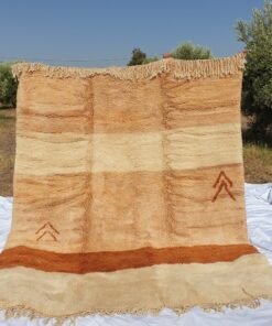 Moroccan Beni rug Ultra Soft & Thick Pink Living Room Carpet | 10x8 Ft | 2,95x242 cm | KAWKAW | Moroccan Beni Mrirt Rug