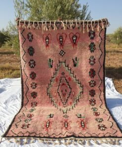MOROCCAN BOUJAAD RUG | Moroccan Berber Rug | Colorful Rug Moroccan Carpet | Authentic Handmade Berber Bedroom Rugs | 10x6'6 Ft | 3x2 m