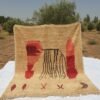 Moroccan Rug Beige living room Boujaad | 10x8 Ft | 3,14x2,50 m | SAYNA | 100% wool handmade