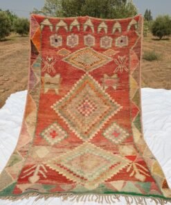 Moroccan Rug Boujaad Colorful Living room carpet | 10'x6'2 Ft | 305x190 cm | TAKID | 100% wool handmade