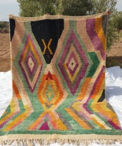 Moroccan Rug Colorful living room Boujaad | 9'8x6'7 Ft | 3x2 m | JAADA | 100% wool handmade