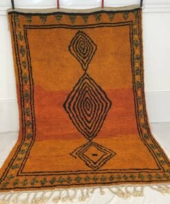 Moroccan Rug Orange Boujaad | 10'5x6'9 Ft | 3,2x2,1 m | ORARDA| 100% wool handmade